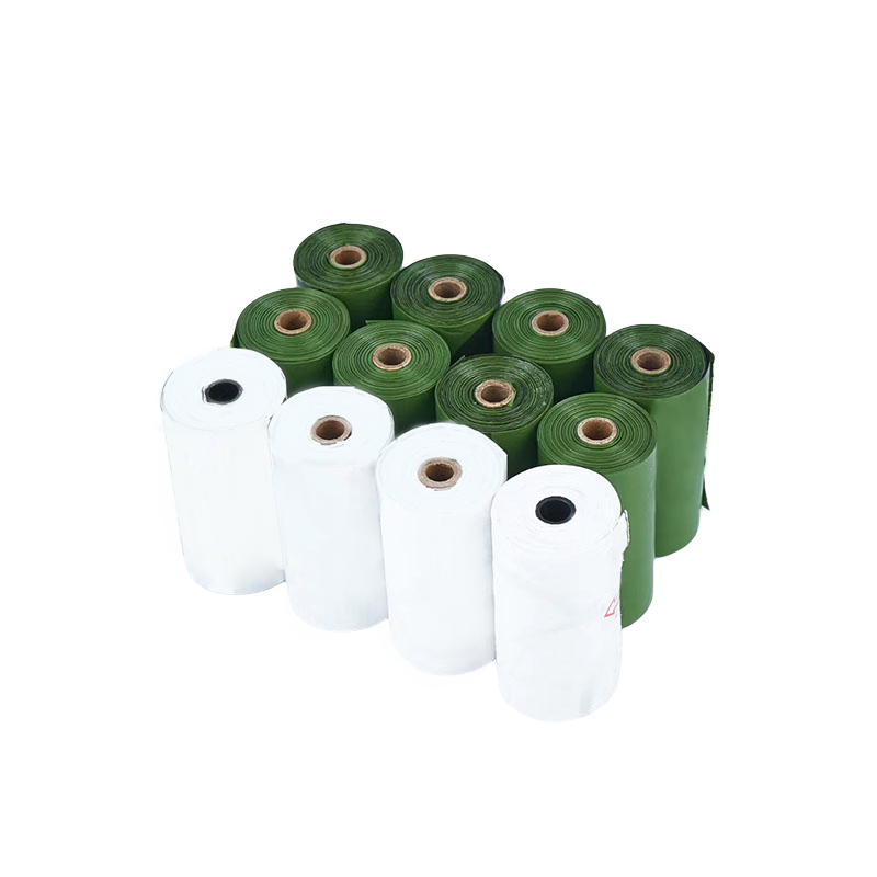 What are the advantages of 100% fully biodegradable pet poop bags over traditional plastic feces bags in terms of environmental protection?