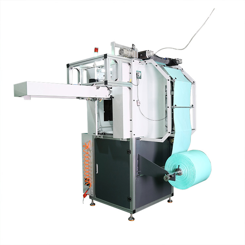 What optimization measures does the full auto rolling garbage bag machine have in terms of material utilization compared to other bag making machines?
