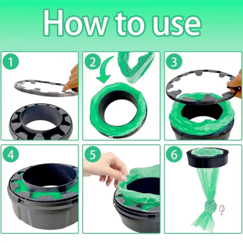 Does the high-quality pet garbage bag have a specific sealing design?