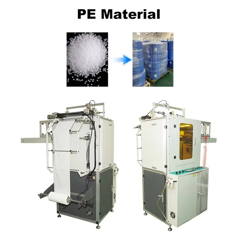 High Speed Automatic Plastic Bag vinyl folding machine Baby Diaper Pail Refill Bags Folding Machine